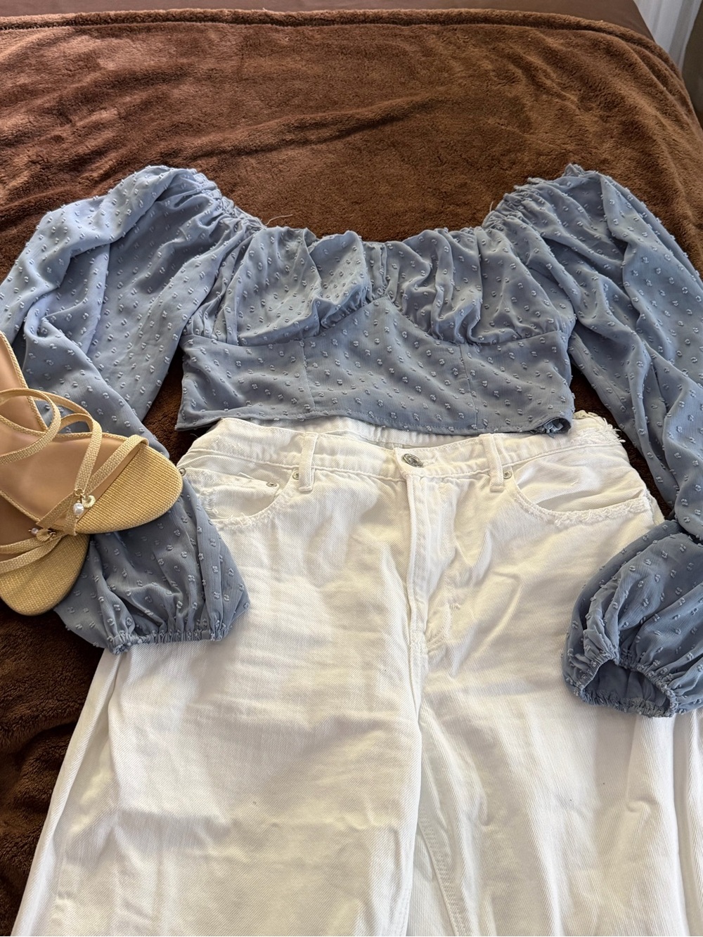 Baby blue blouse